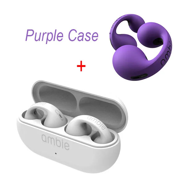 For Ambie Sound Earcuffs Upgrade Pro Earring Wireless Bluetooth Earphones TWS Ear Hook Headset Sport Earbuds