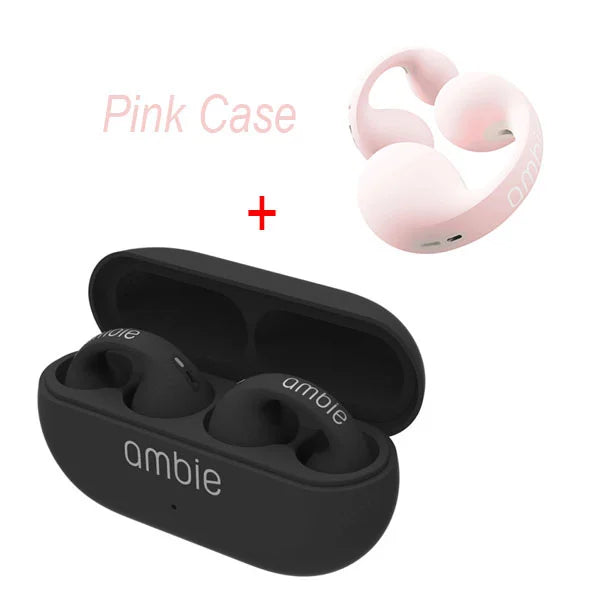 For Ambie Sound Earcuffs Upgrade Pro Earring Wireless Bluetooth Earphones TWS Ear Hook Headset Sport Earbuds