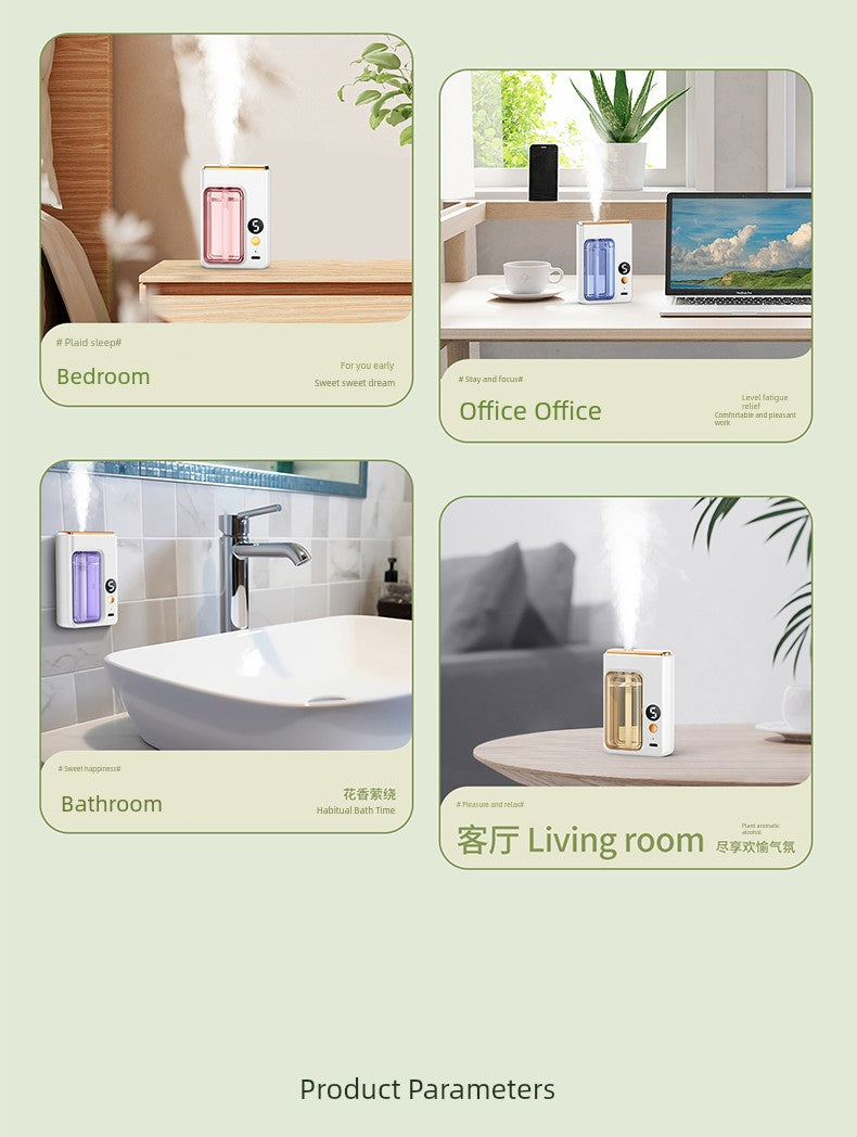 Type-c Charging Wireless Automatic Aerosol Dispenser Charging Long-Lasting Aromatherapy Atomization Toilet Bedroom Living Room Deodorant Fragrance