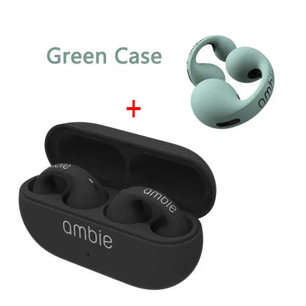 For Ambie Sound Earcuffs Upgrade Pro Earring Wireless Bluetooth Earphones TWS Ear Hook Headset Sport Earbuds