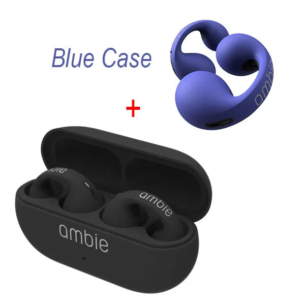 For Ambie Sound Earcuffs Upgrade Pro Earring Wireless Bluetooth Earphones TWS Ear Hook Headset Sport Earbuds