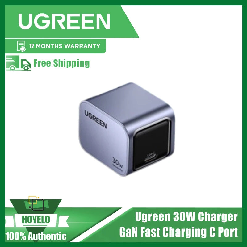 UGREEN-USB C Fast Charger, Wall Charger, Travel Charger, GaN, 30W, 65W, 100W, 160W