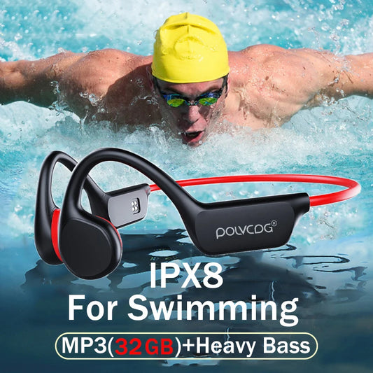 Waterproof Swimming Headset IPX8 32GB Bluetooth 5.3