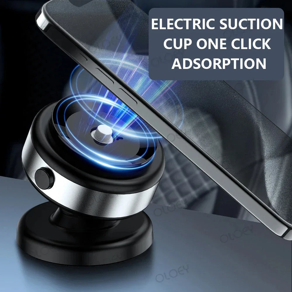 For iPhone Samsung Xiaomi magnetic car mount vacuum phone holder