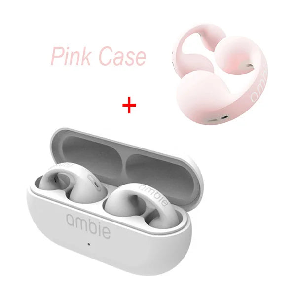 For Ambie Sound Earcuffs Upgrade Pro Earring Wireless Bluetooth Earphones TWS Ear Hook Headset Sport Earbuds