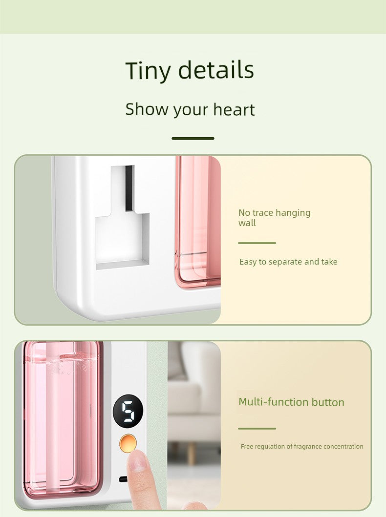 Type-c Charging Wireless Automatic Aerosol Dispenser Charging Long-Lasting Aromatherapy Atomization Toilet Bedroom Living Room Deodorant Fragrance