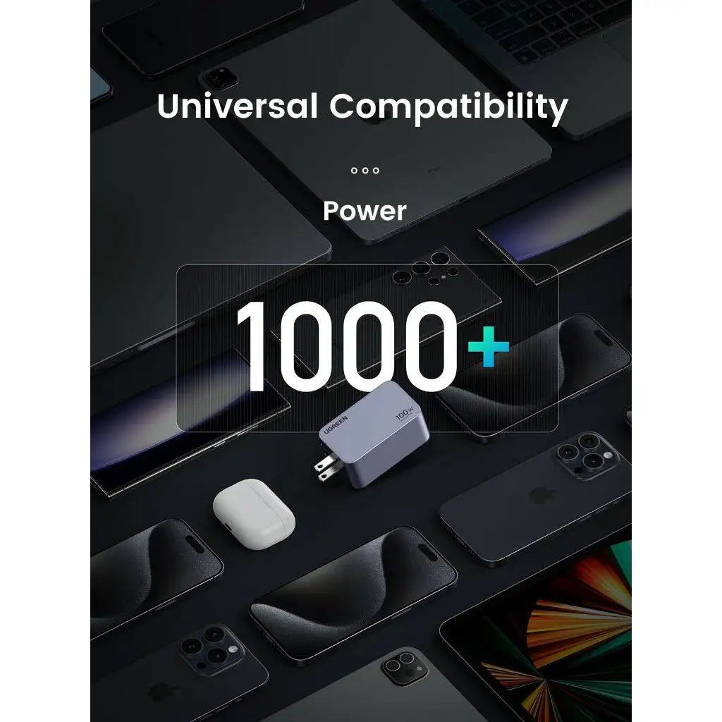 UGREEN-USB C Fast Charger, Wall Charger, Travel Charger, GaN, 30W, 65W, 100W, 160W