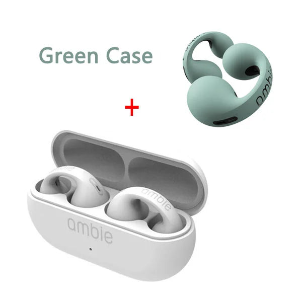 For Ambie Sound Earcuffs Upgrade Pro Earring Wireless Bluetooth Earphones TWS Ear Hook Headset Sport Earbuds