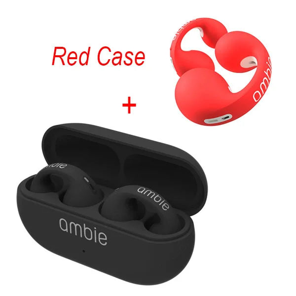 For Ambie Sound Earcuffs Upgrade Pro Earring Wireless Bluetooth Earphones TWS Ear Hook Headset Sport Earbuds